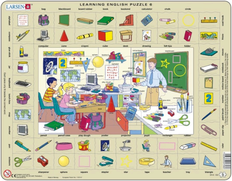 Larsen puzzle angličtina: ve škole