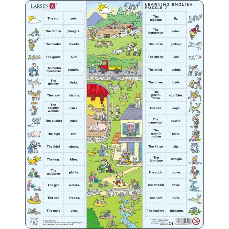 Larsen puzzle Angličtina 7: Na venkově