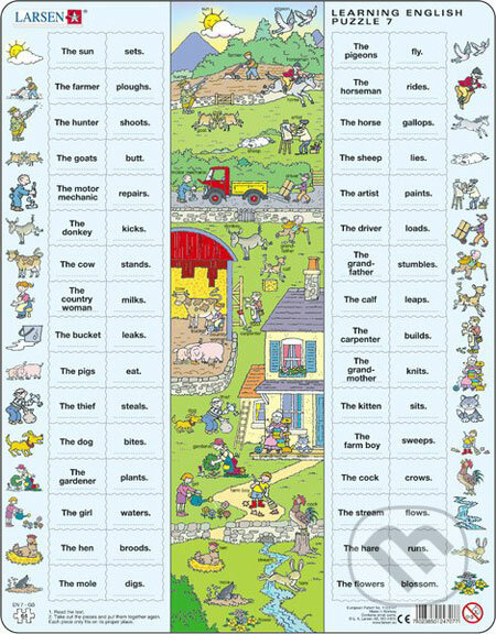 Larsen puzzle Angličtina 7: Na venkově