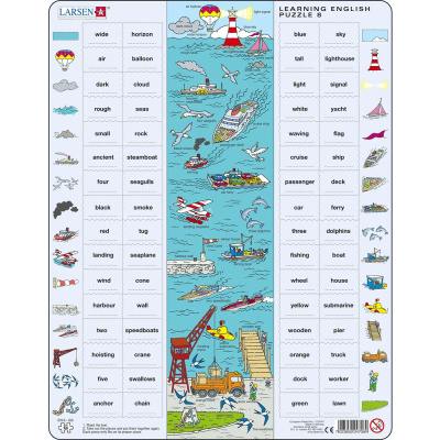 Larsen puzzle Angličtina: Na moři 64 dílků