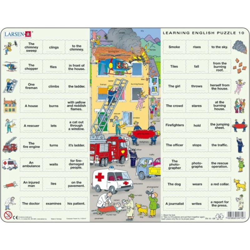 Larsen puzzle záchranáři - výuka angličtiny