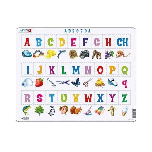 Larsen Vzdělávací puzzle Abeceda 27 dílků