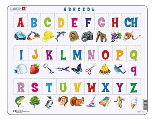 Larsen Vzdělávací puzzle Abeceda 27 dílků