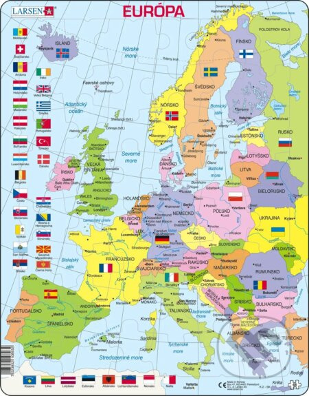 Európa (K2 - SK) - puzzle z kategorie Naučné puzzle