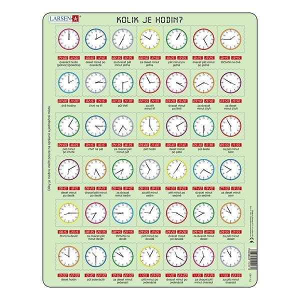 Puzzle Kolik je hodin? 42 dílků