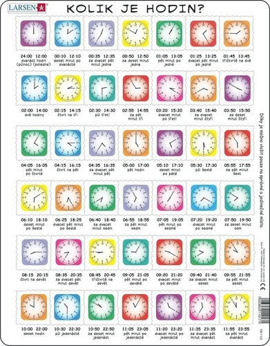 Puzzle Kolik je hodin? 42 dílků