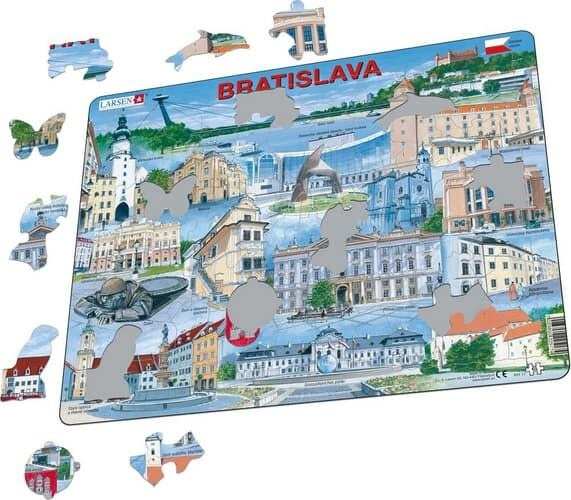 Larsen Vzdělávací puzzle Praha Památky 66 dílků