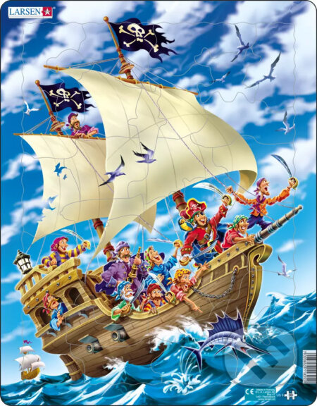 Piráti oslavujú úspešný útok (US9) - puzzle z kategorie Maxi dílky