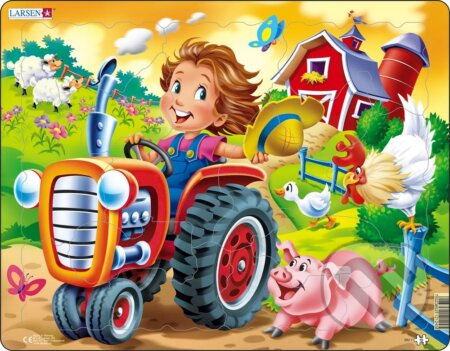 Na farme: Preteky BM7 - puzzle z kategorie Maxi dílky