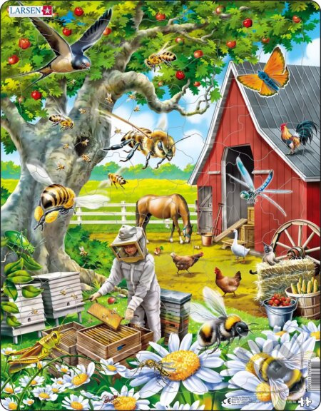 Včelárstvo (US39) - puzzle z kategorie Naučné puzzle