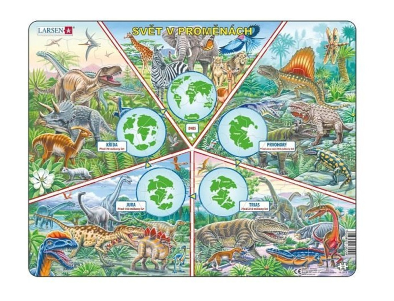 Larsen Vzdělávací puzzle Svět v proměnách 100 dílků