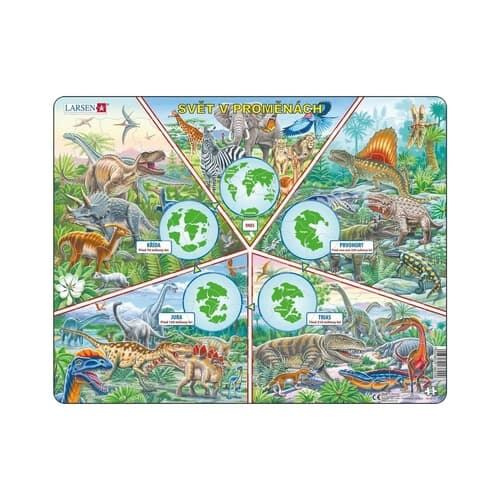 Larsen Vzdělávací puzzle Svět v proměnách 100 dílků