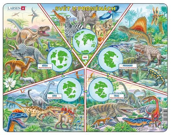 Larsen Vzdělávací puzzle Svět v proměnách 100 dílků