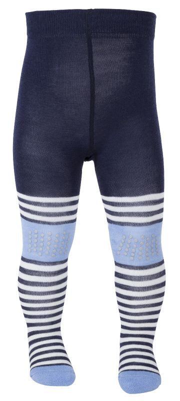 Protiskluzové merino punčocháče s proužkem tmavě modré SAFA Velikost: 86/92