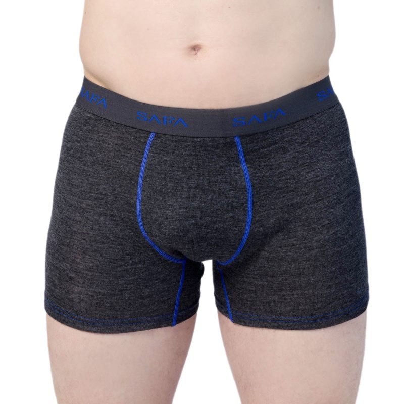 Pánské merino boxerky šedé SAFA Velikost: XL