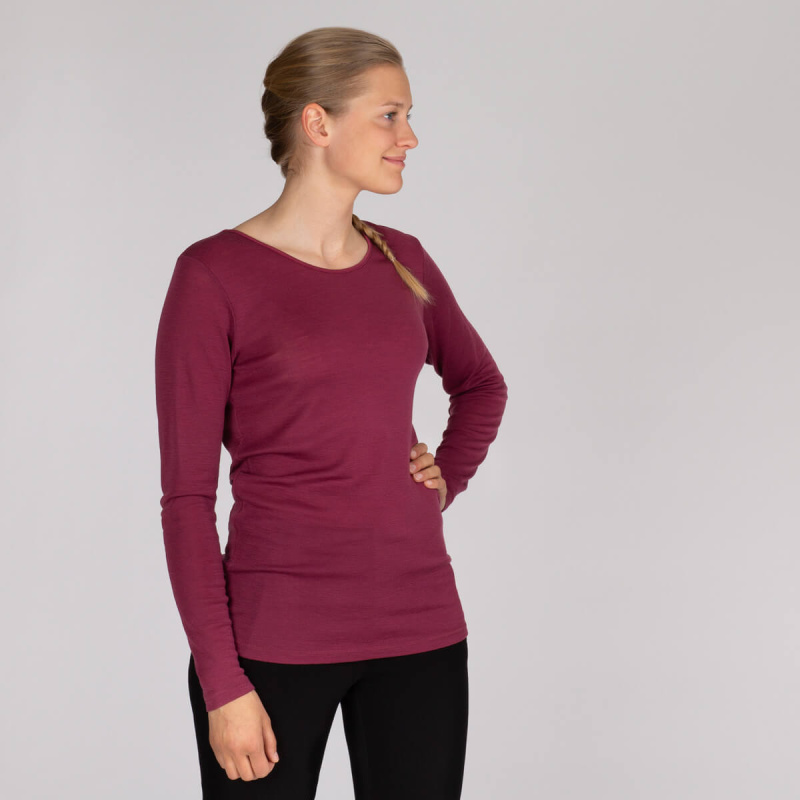 Merino triko dámské dlouhý rukáv RODODENDRON ELLEN SAFA Velikost: XL