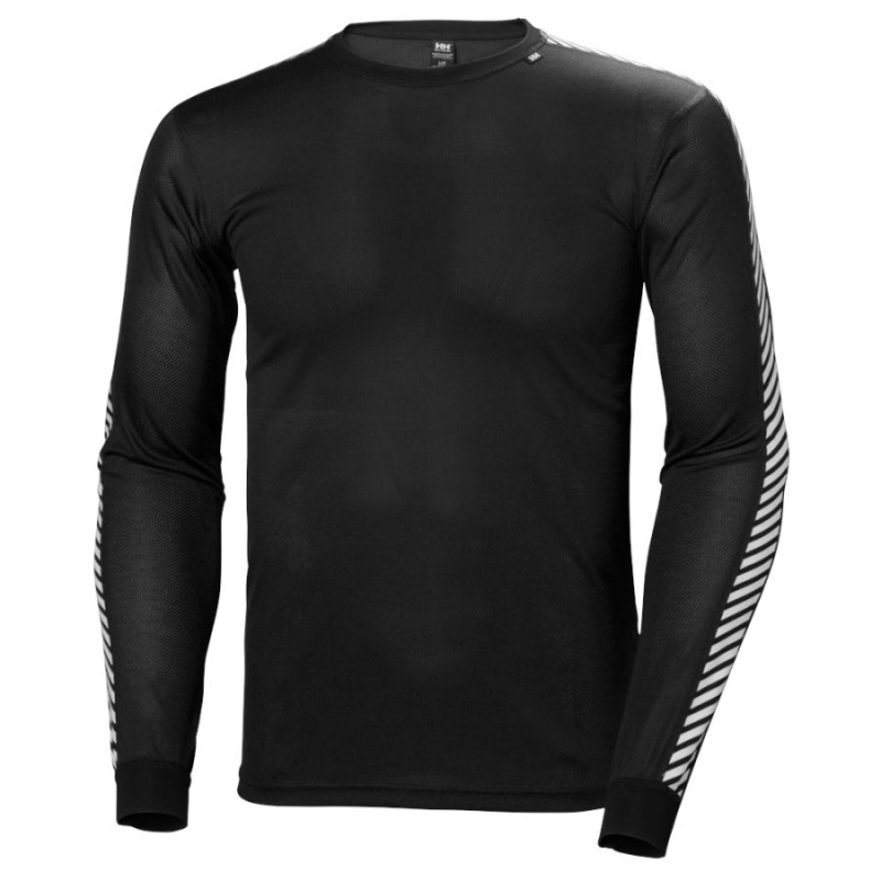 Helly Hansen Dry Stripe Crew, pánské, černá