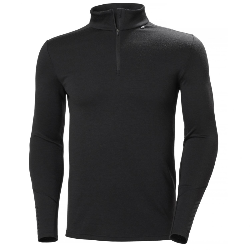 Helly Hansen Lifa Merino Midweight 1/2 Zip, pánská, černá