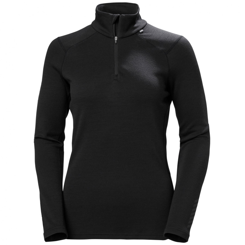 Helly Hansen Lifa Merino Midweight 1/2 Zip, dámské, černé