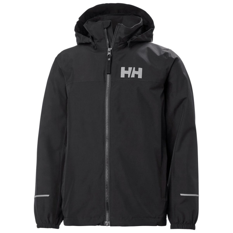 Helly Hansen JR Juell, dětská bunda do deště, černá