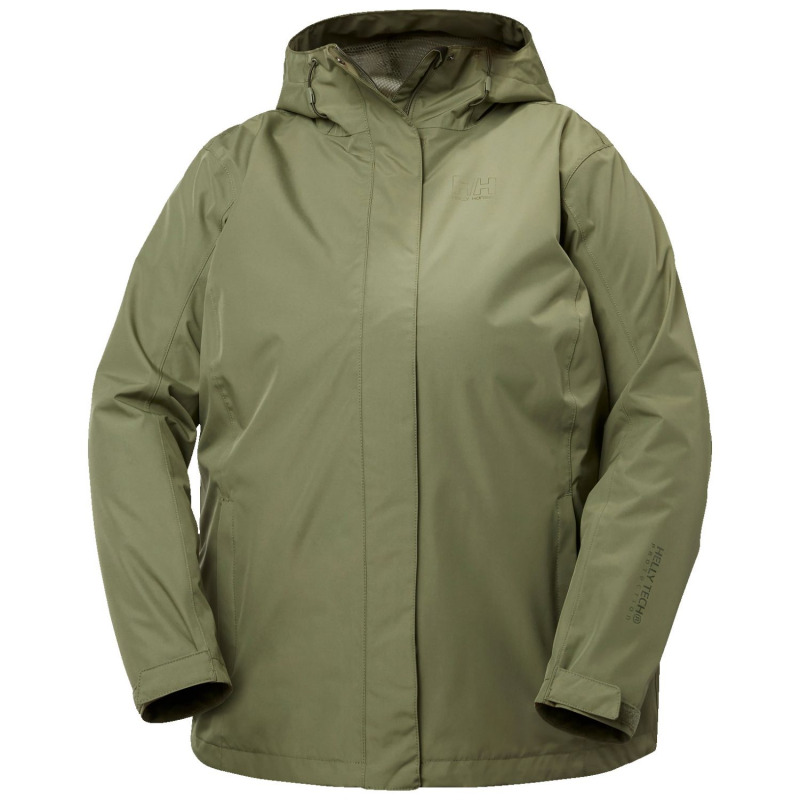 Helly Hansen Seven J Plus, bunda do deště, dámská, plus size, zelená