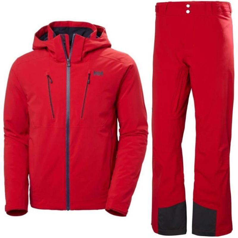 Helly Hansen Alpha 4.0 Lyžařská souprava, pánská, červená