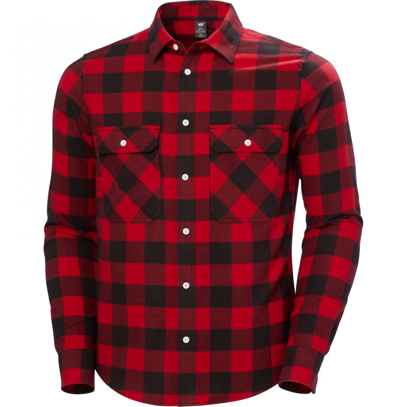 Helly Hansen Lokka Flannel LS Shirt, košile, pánská, červená/černá