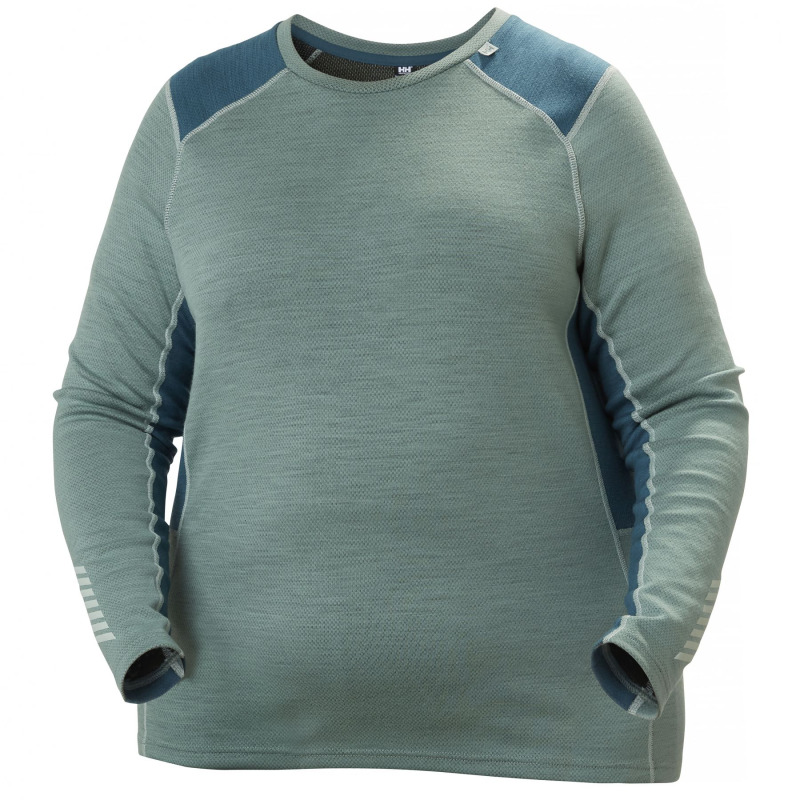 Helly Hansen Lifa Merino Midweight Crew Plus, dámské, cactus