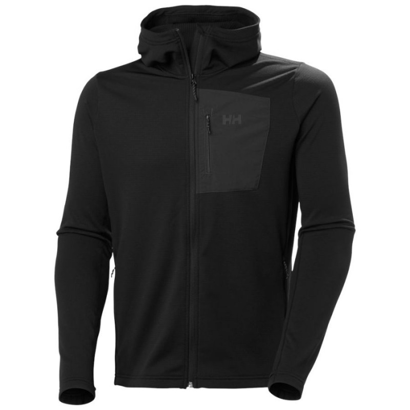 Mikina s kapucí Helly Hansen Versalite Hooded Fleece Jacket - black