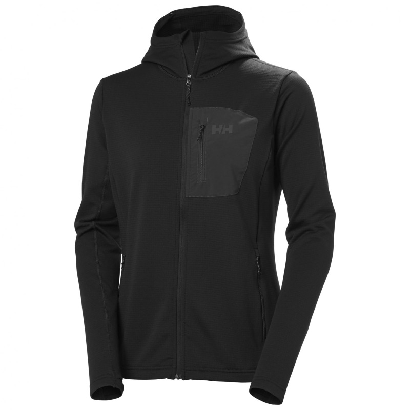 Helly Hansen Versalite Hooded, dámská fleecová bunda, černá