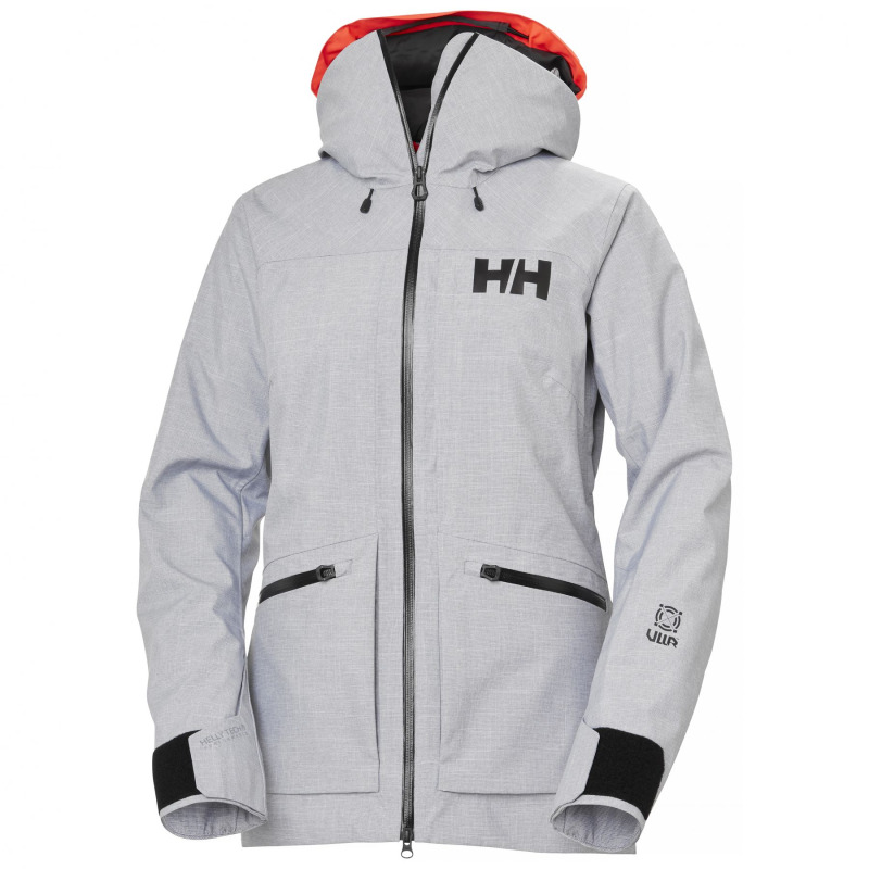 Helly Hansen Powderqueen 3.0, lyžařská bunda, dámská, světle šedá