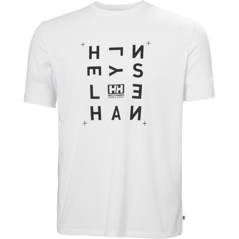 Helly Hansen Skog Graphic tričko, pánské, bílá