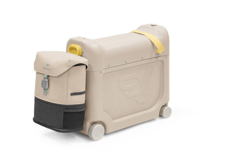 STOKKE® JetKids™ Travel bundle: BedBox™ + Crew BackPack™ cestovatelský set - Moonglow White