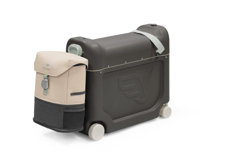 STOKKE® JetKids™ Travel bundle: BedBox™ + Crew BackPack™ cestovatelský set - Midnight Grey