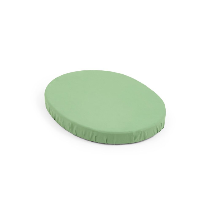 STOKKE® Sleepi™ Mini V3 Bavlněné prostěradlo - Sage Green
