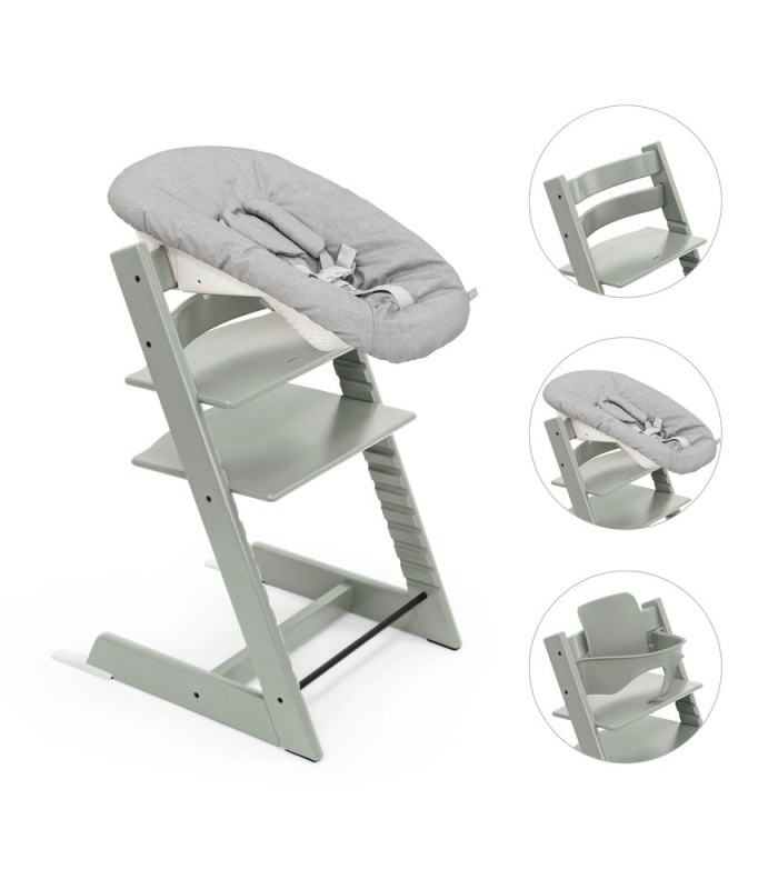 STOKKE® Tripp Trapp® + novorozenecká sada + Baby set zvýhodněná sada - Glacier Green