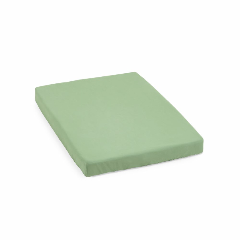 STOKKE® Nighti™ Mini bavlněné prostěradlo 60x80 cm - Sage Green