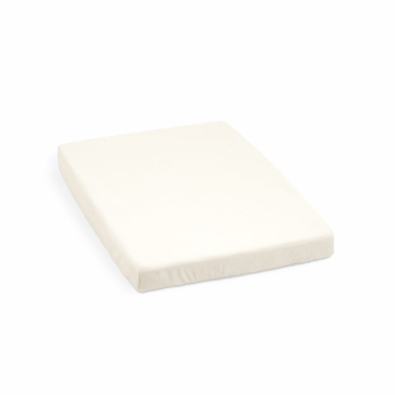 STOKKE® Nighti™ Mini bavlněné prostěradlo 60x80 cm - Birch Beige