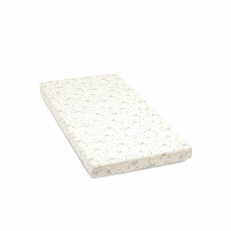 STOKKE® Nighti™ bavlněné prostěradlo 60x120 cm - Sage Green Map