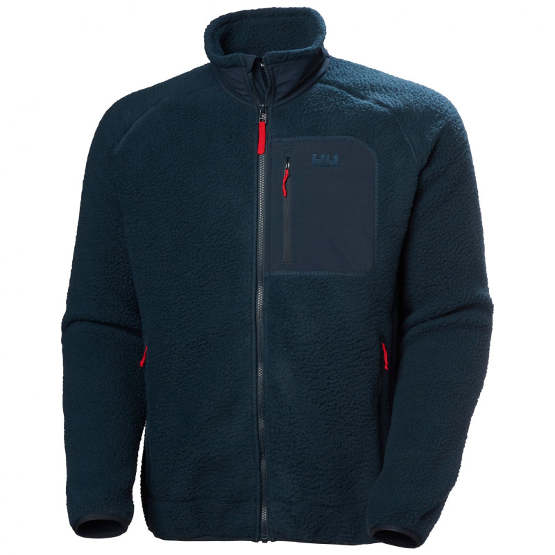 Helly Hansen Panorama Pile Block, fleece bunda, pánské, modrá