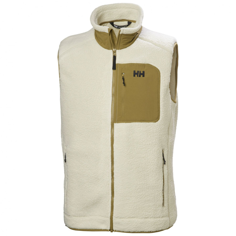 Helly Hansen Panorama Pile Block, fleecová vesta, pánská, béžová