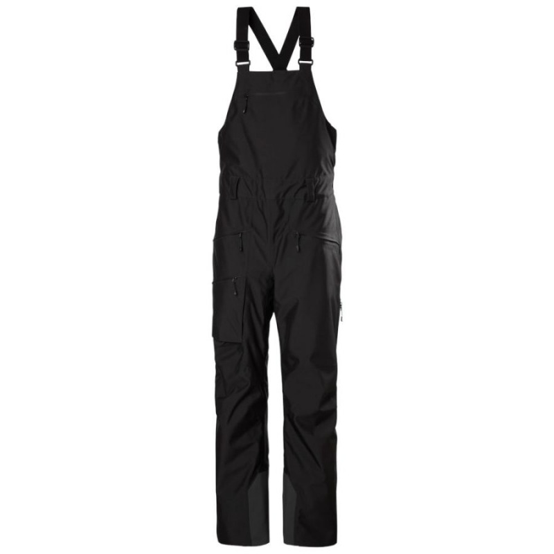 Helly Hansen Powderqueen Bib 2.0, lyžařské kalhoty, dámské, černá