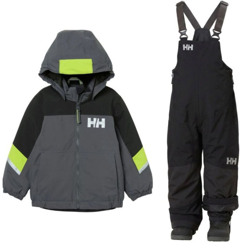 Helly Hansen Rider Lyžařská sada, děti, šedá/černá