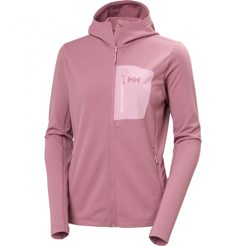 Helly Hansen Versalite Hooded, fleecová bunda, dámská, růžová