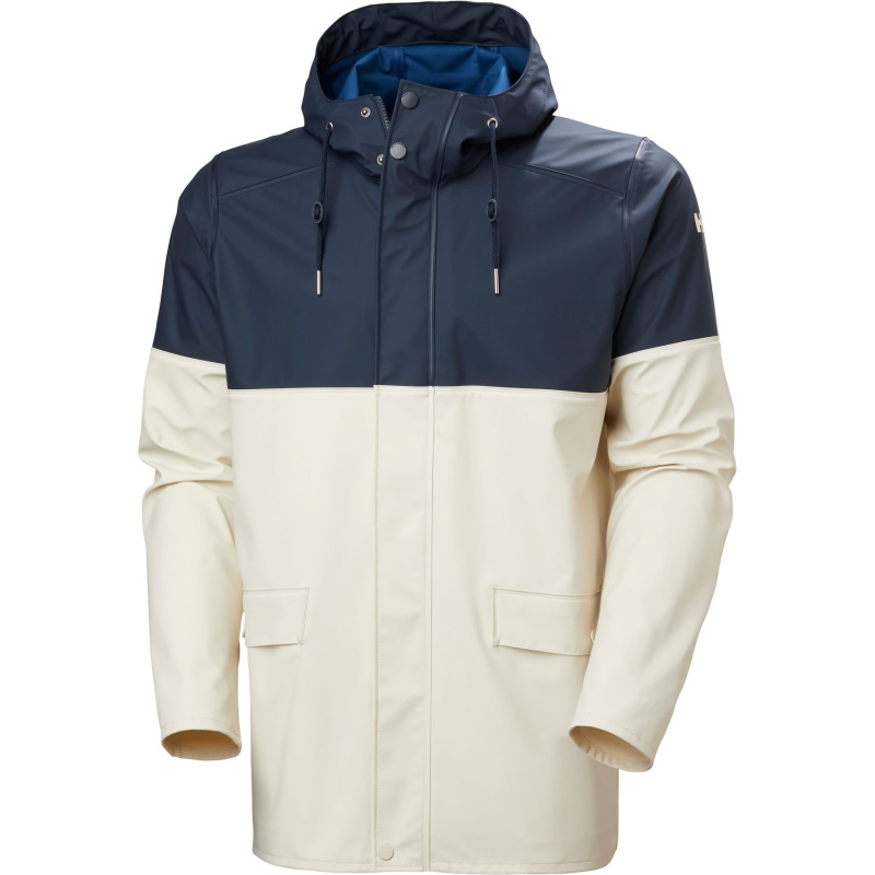 Helly Hansen Moss Block, pláštěnka, pánská, bílá/tmavě modrá