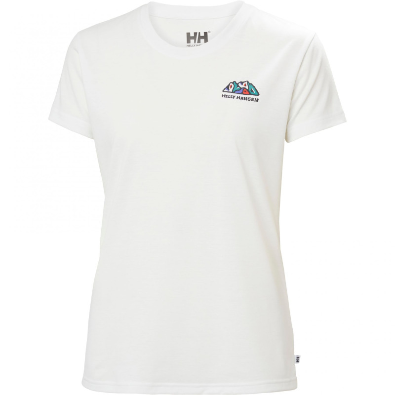 Helly Hansen W Skog Graphic Tee, dámské, bílá