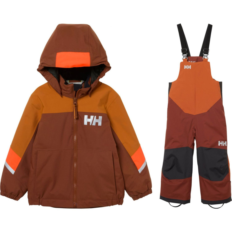 Helly Hansen Rider Lyžařská sada, děti, hnědá