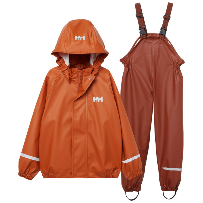 Helly Hansen Bergen 2.0 PU, nepromokavá souprava do deště, děti, hnědá