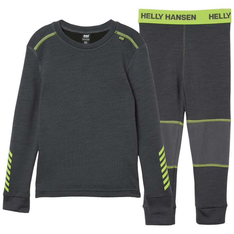 Helly Hansen Lifa Merino, sada, děti, šedá
