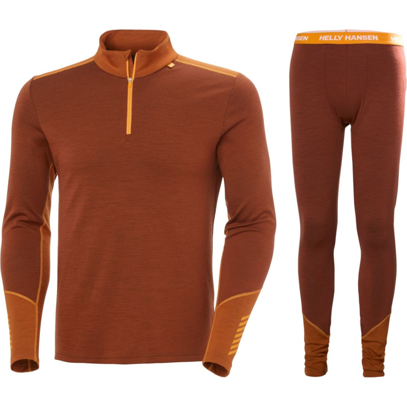 Helly Hansen Lifa Merino Midweight 1/2 Zip Sada, pane, hnědá